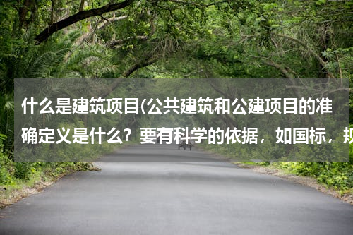 什么是建筑项目(公共建筑和公建项目的准确定义是什么？要有科学的依据，如国标，规范等！！！)