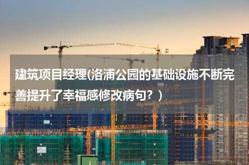 建筑项目经理(洛浦公园的基础设施不断完善提升了幸福感修改病句？)