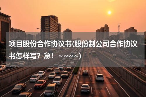 项目股份合作协议书(股份制公司合作协议书怎样写？急！~~~~)
