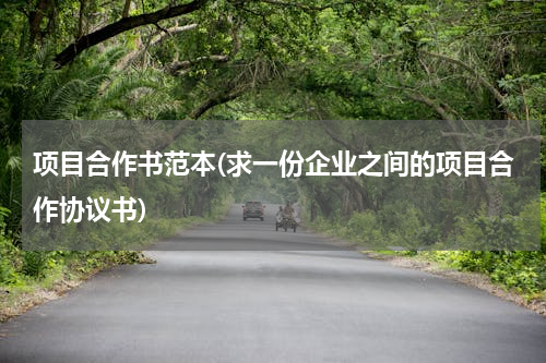项目合作书范本(求一份企业之间的项目合作协议书)