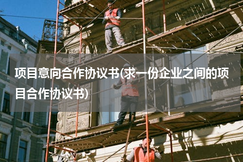 项目意向合作协议书(求一份企业之间的项目合作协议书)