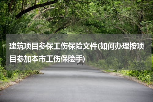 建筑项目参保工伤保险文件(如何办理按项目参加本市工伤保险手)