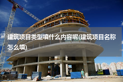 建筑项目类型填什么内容呢(建筑项目名称怎么填)