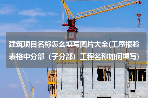 建筑项目名称怎么填写图片大全(工序报验表格中分部（子分部）工程名称如何填写)