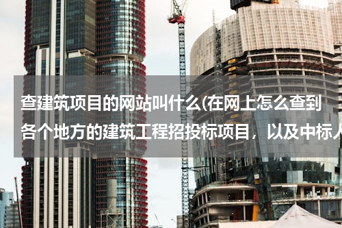 查建筑项目的网站叫什么(在网上怎么查到各个地方的建筑工程招投标项目，以及中标人的信息？)