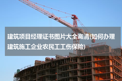 建筑项目经理证书图片大全高清(如何办理建筑施工企业农民工工伤保险)