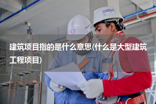 建筑项目指的是什么意思(什么是大型建筑工程项目)