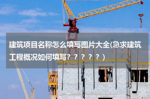 建筑项目名称怎么填写图片大全(急求建筑工程概况如何填写？？？？？)