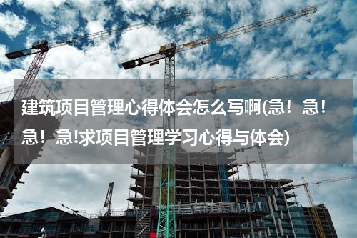 建筑项目管理心得体会怎么写啊(急！急！急！急!求项目管理学习心得与体会)