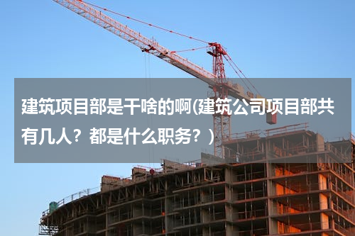 建筑项目部是干啥的啊(建筑公司项目部共有几人？都是什么职务？)